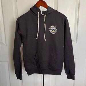 Billabong Ramblin' Road Dark Gray Hoodie Kangaroo Pocket Women’s XS NWOT
